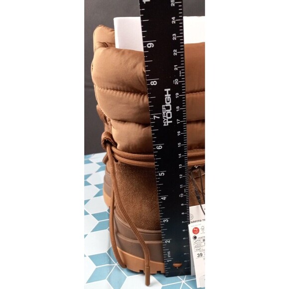 Zara Women Brown Lace Up High Ankle Winter Boots Size 8 - Picture 7 of 8